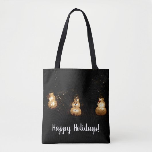 Snowman Holiday Light Display Tasche (Vorderseite)