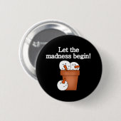 Snowman Holiday Madness Button (Vorne & Hinten)