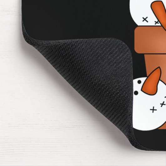 Snowman Holiday Madness Mousepad (Ecke)