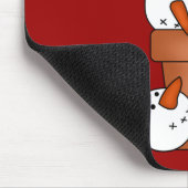 Snowman Holiday Madness T - Shirt und Geschenke Mousepad (Ecke)
