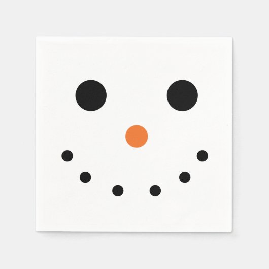 Snowman Holiday Paper Napkins Serviette (Vorderseite)