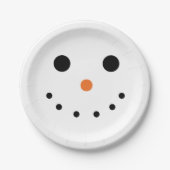 Snowman Holiday Paper-Teller Pappteller (Vorderseite)