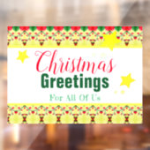 Snowman Holiday Themed Fensteraufkleber (Blatt 2)