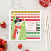 Snowman Holiday Themed Serviette (Beispiel)