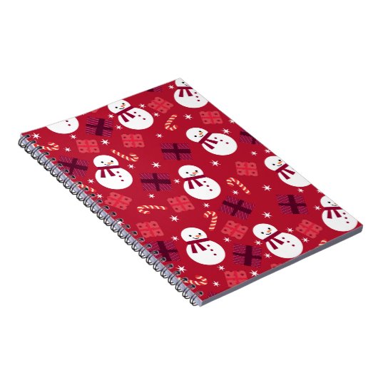 Snowman Holiday Weihnachten Notizblock (Rechte Seite)