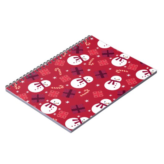 Snowman Holiday Weihnachten Notizblock (Linke Seite)