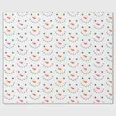 Snowman Holiday Wrapping Paper Geschenkpapier (Flach)