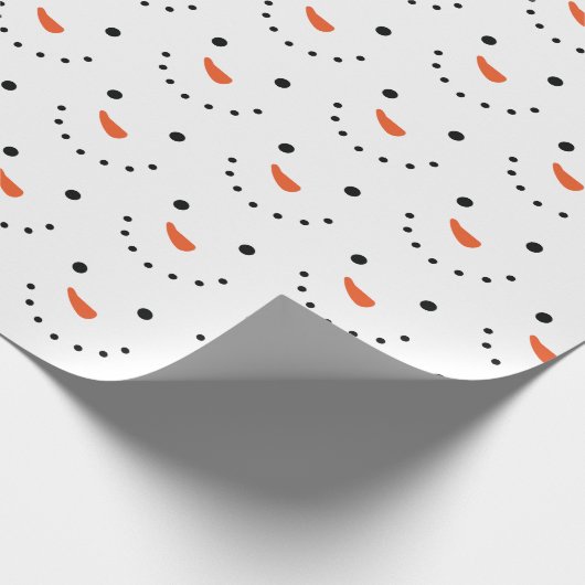Snowman Holiday Wrapping Paper Geschenkpapier (Ecke)
