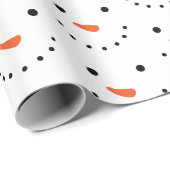 Snowman Holiday Wrapping Paper Geschenkpapier (Rolleneckpunkt)