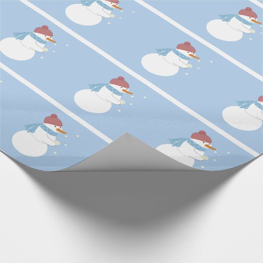 Snowman Holt eine magische Schneeflocke Geschenkpapier (Ecke)