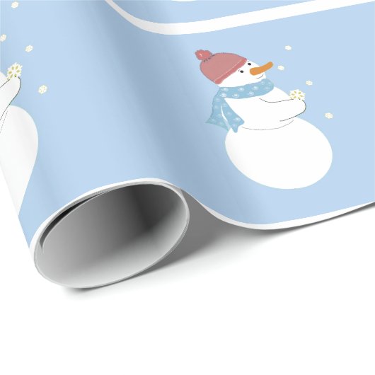 Snowman Holt eine magische Schneeflocke Geschenkpapier (Rolleneckpunkt)