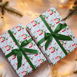 Snowman Hot Chocolate Fun Geschenkpapier