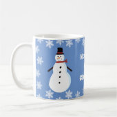Snowman Hot Chocolate Personalisiert Kaffeetasse (Links)