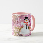 Snowman Hot Schokolade Tasse (VorderseiteRechts)