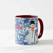 Snowman Hot Schokolade Tasse (VorderseiteRechts)