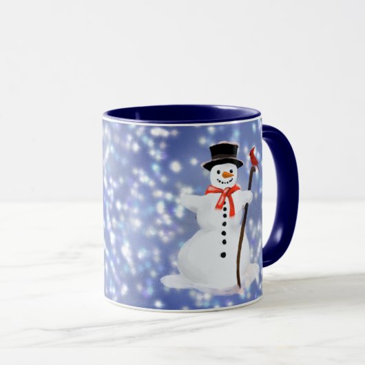 Snowman Hot Schokolade Tasse (VorderseiteRechts)