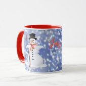 Snowman Hot Schokolade Tasse (Vorderseite Links)