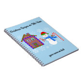 Snowman & House #1 SpiralNotebook Notizblock (Rechte Seite)