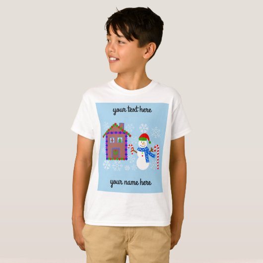 Snowman & House #1 T - Shirt (Vorne ganz)