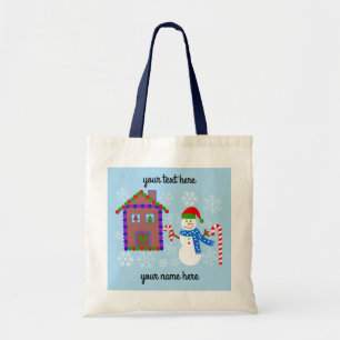 Snowman & House #1 Tote Bag Tragetasche