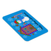 Snowman & House #2 Magnet (Rechte Seite)
