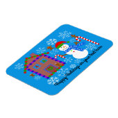 Snowman & House #2 Magnet (Linke Seite)