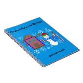 Snowman & House #2 SpiralNotebook Notizblock (Rechte Seite)