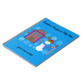 Snowman & House #2 SpiralNotebook Notizblock (Linke Seite)