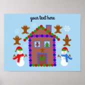 Snowman & House #3 Poster (Vorne)