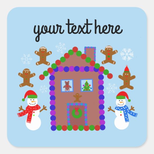 Snowman & House #3 Stickers (Vorderseite)