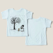 Snowman & Hund: Winterfreundschaft (Design Vorderseite & Rückseite)