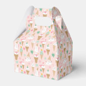 Snowman Ice Cream Cones Weihnachtsmuster Geschenkschachtel (Rückseite)