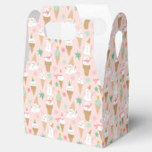 Snowman Ice Cream Cones Weihnachtsmuster Geschenkschachtel (Geöffnet)