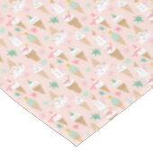 Snowman Ice Cream Cones Weihnachtsmuster Tischdecke (Schrägansicht)