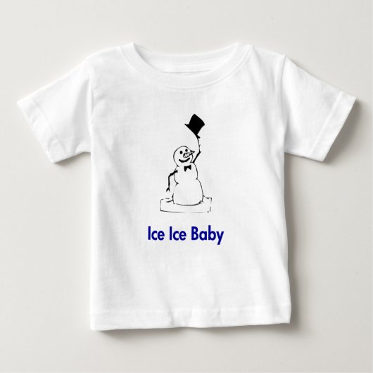 Snowman Ice Ice Baby Baby T-shirt (Vorderseite)