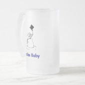 Snowman Ice Ice Baby Mattglas Bierglas (Vorderseite Links)