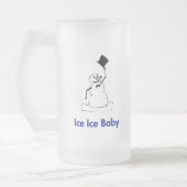 Snowman Ice Ice Baby Mattglas Bierglas (Links)