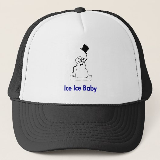 Snowman Ice Ice Baby Truckerkappe (Vorderseite)