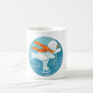 Snowman Ice Skater Kaffeetasse