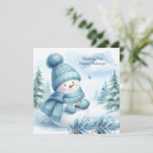 Snowman Icy Blue Wonderland (Stehend Vorderseite)