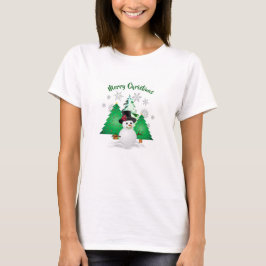 Snowman im Winter Wonderland Weihnachts-T - Shirt