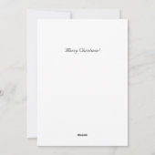 Snowman in Delft Blue Feiertagskarte (Rückseite)