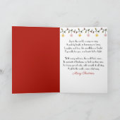 Snowman in einer Urlaubspost Feiertagskarte (Innenseite)