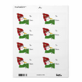 Snowman in Red Hat und Green Scarf (Vorne)