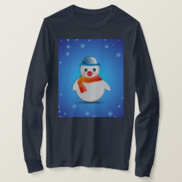 SNOWMAN IN SNOWY HINTERGRUND T - Shirt