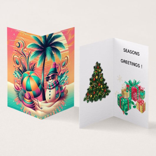 SNOWMAN IN THE SUN (Innenseite und Außenseite)