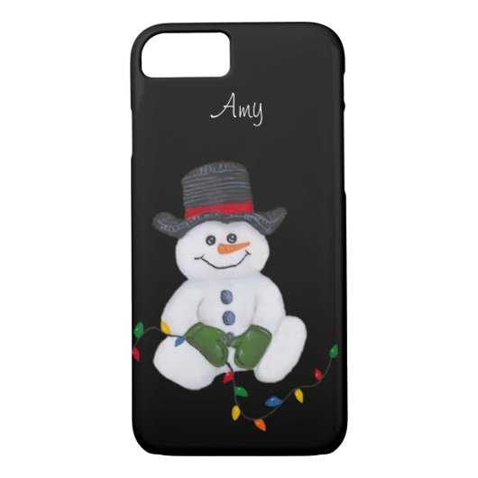 Snowman iPhone 7 Fall Case-Mate iPhone Hülle (Rückseite)