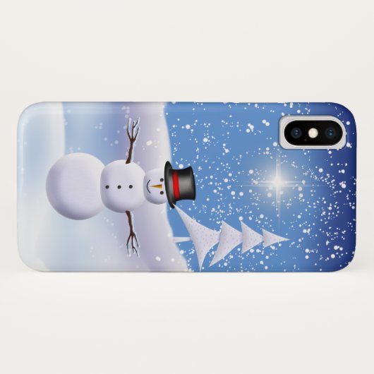 Snowman iPhone Case (Rückseite (Horizontal))