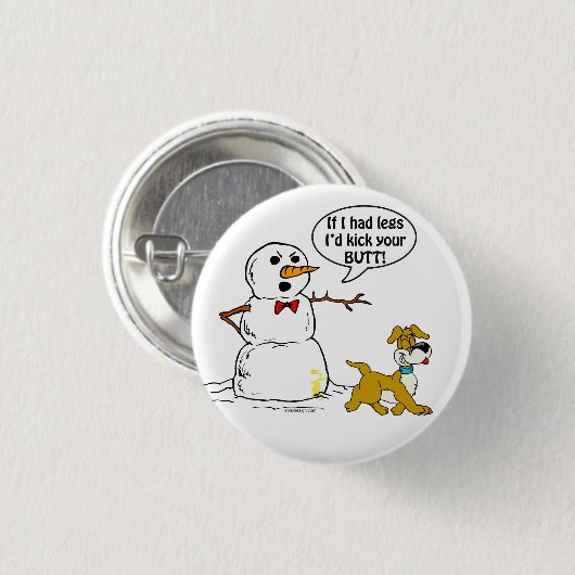 Snowman Joke Button (Vorne & Hinten)