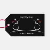 SNOWMAN JOY 'Frohe Weihnachten' to From Template Geschenkanhänger (Rückseite Horizontal)